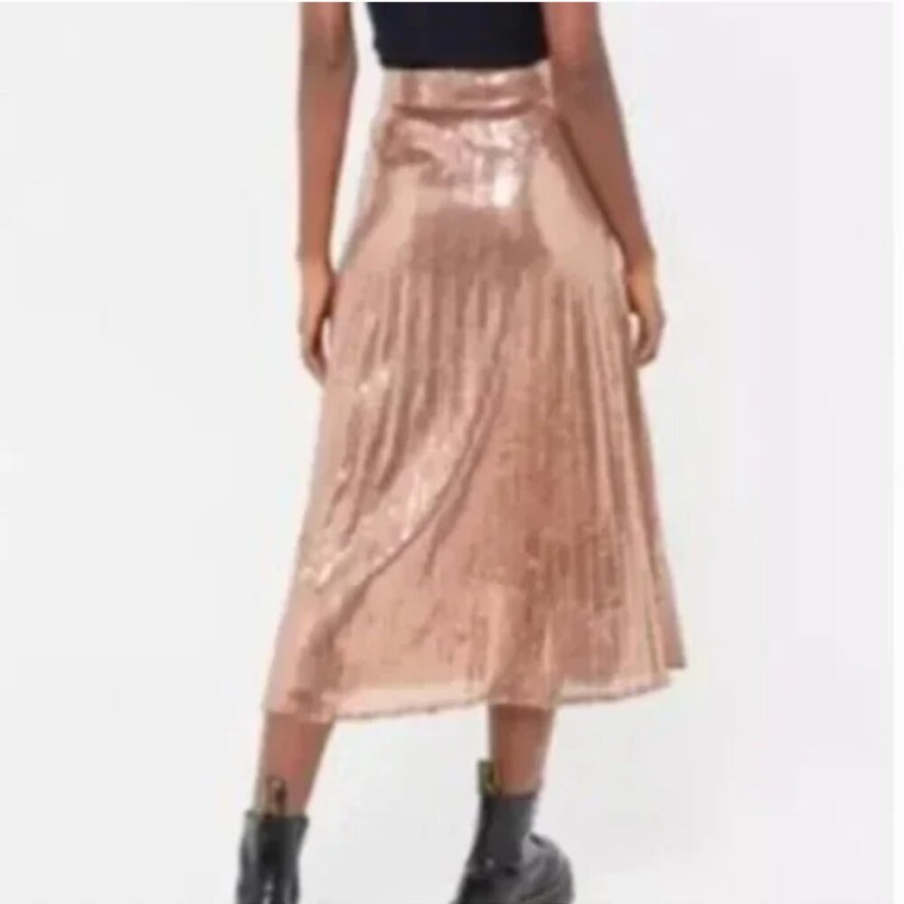 Uo Emilia Sequin Midi Sequined Boho Peasant Hipst… - image 2